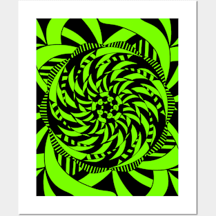 Radial Sym Design 1 - Green Posters and Art